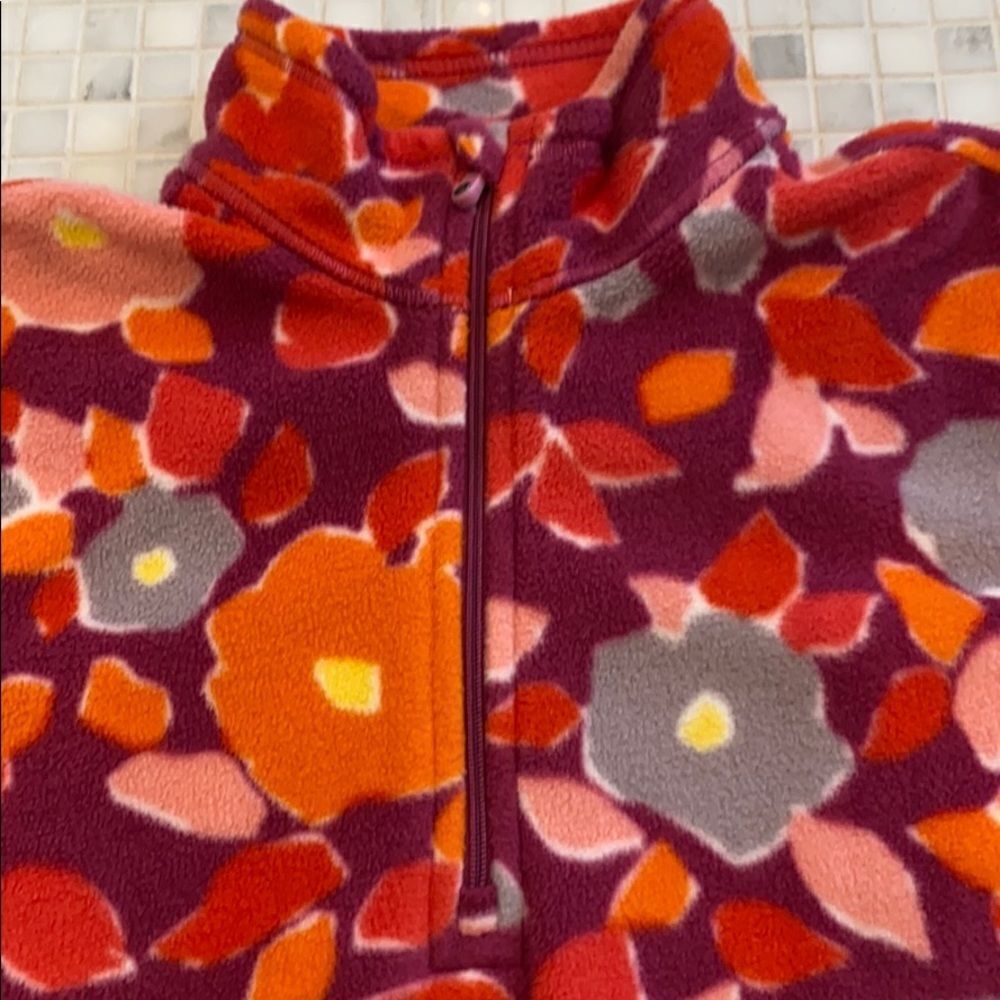 Lands’ End Flower Fleece - Picture 2 of 7